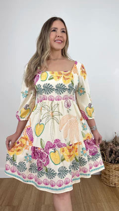 VESTIDO ADELIA FARM (VÁRIAS CORES DISPONÍVEIS)