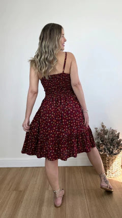VESTIDO CURTO AMANDA LIBERTY (VÁRIAS CORES DISPONÍVEIS)