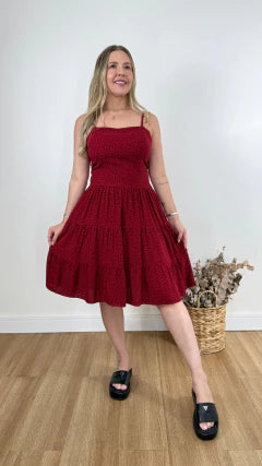VESTIDO AGNES POÁ (VÁRIAS CORES DISPONÍVEIS)