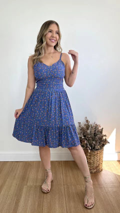 VESTIDO CURTO AMANDA LIBERTY (VÁRIAS CORES DISPONÍVEIS)