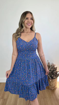 VESTIDO CURTO AMANDA LIBERTY (VÁRIAS CORES DISPONÍVEIS)