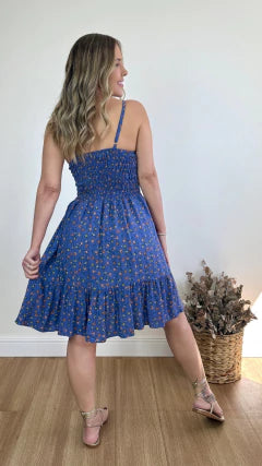 VESTIDO CURTO AMANDA LIBERTY (VÁRIAS CORES DISPONÍVEIS)