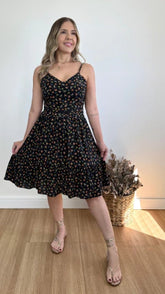 VESTIDO CURTO AMANDA LIBERTY (VÁRIAS CORES DISPONÍVEIS)