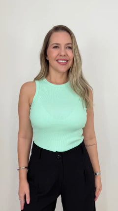 REGATA CANELADA LUIZA (VÁRIAS CORES DISPONÍVEIS)