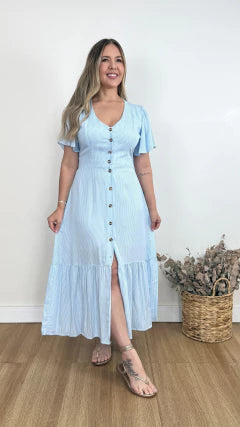 VESTIDO IARA LISTRADO (VÁRIAS CORES DISPONÍVEIS)