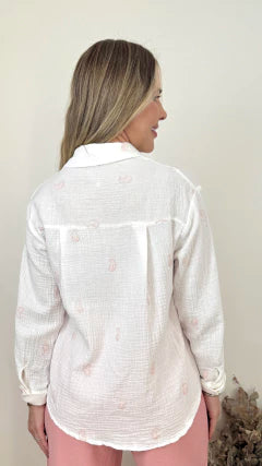 CAMISA LATIFAH BORDADO (VÁRIAS CORES DISPONÍVEIS)