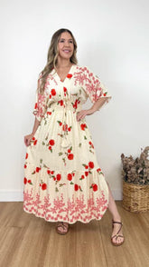 VESTIDO DIANA ASSIMÉTRICO ESTAMPADO (VÁRIAS CORES DISPONÍVEIS)