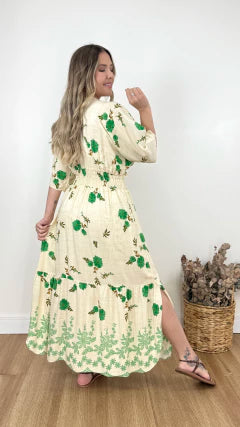 VESTIDO DIANA ASSIMÉTRICO ESTAMPADO (VÁRIAS CORES DISPONÍVEIS)