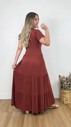 VESTIDO MALHA LISA (VÁRIAS CORES DISPONÍVEIS)