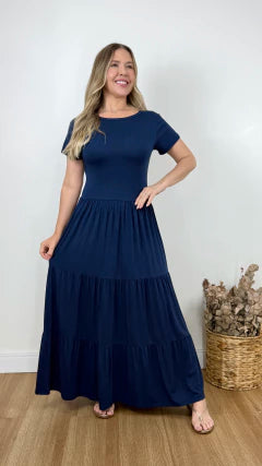 VESTIDO MALHA LISA (VÁRIAS CORES DISPONÍVEIS)