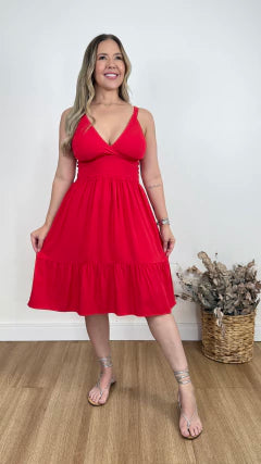 VESTIDO CURTO JASMIM (VÁRIAS CORES DISPONÍVEIS)