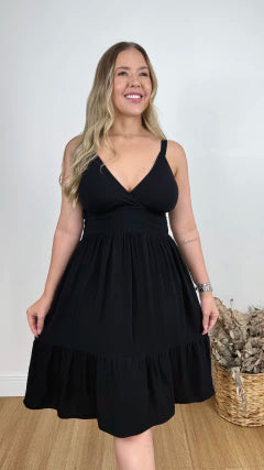 VESTIDO CURTO JASMIM (VÁRIAS CORES DISPONÍVEIS)