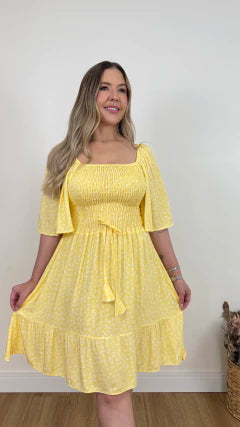 VESTIDO CURTO MARIA FERNANDINHA LIBERTY (VÁRIAS CORES DISPONÍVEIS)