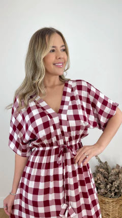 VESTIDO LONGO ELOAH XADREZ (VÁRIAS CORES DISPONÍVEIS)