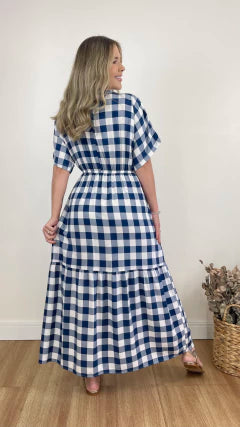 VESTIDO LONGO ELOAH XADREZ (VÁRIAS CORES DISPONÍVEIS)