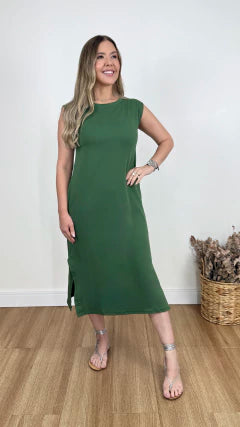 VESTIDO MALHA LUMA (VÁRIAS CORES DISPONÍVEIS)