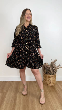 CHAMISIE REBECA FLOR (VÁRIAS CORES DISPONÍVEIS)