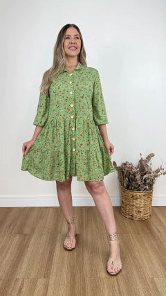 CHAMISIE REBECA FLOR (VÁRIAS CORES DISPONÍVEIS)