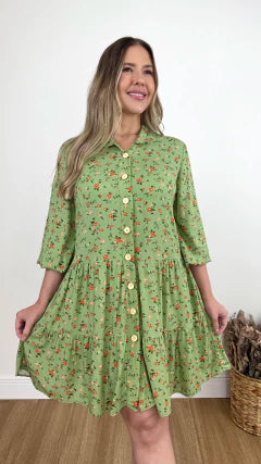 CHAMISIE REBECA FLOR (VÁRIAS CORES DISPONÍVEIS)