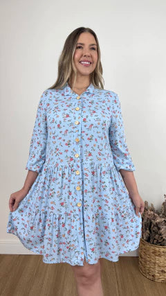 CHAMISIE REBECA FLOR (VÁRIAS CORES DISPONÍVEIS)