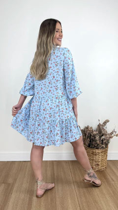 CHAMISIE REBECA FLOR (VÁRIAS CORES DISPONÍVEIS)