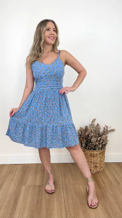 VESTIDO CURTO AMANDA LIBERTY (VÁRIAS CORES DISPONÍVEIS)