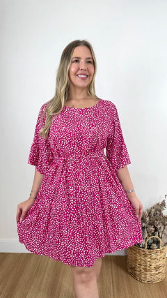 VESTIDO CURTO MARIA FLOR (VÁRIAS CORES DISPONÍVEIS)