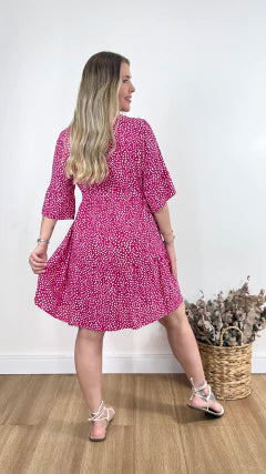 VESTIDO CURTO MARIA FLOR (VÁRIAS CORES DISPONÍVEIS)